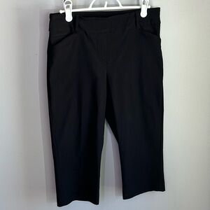 Reitmans Black Pull On Stretchy Capris Womens Size 6 Petite